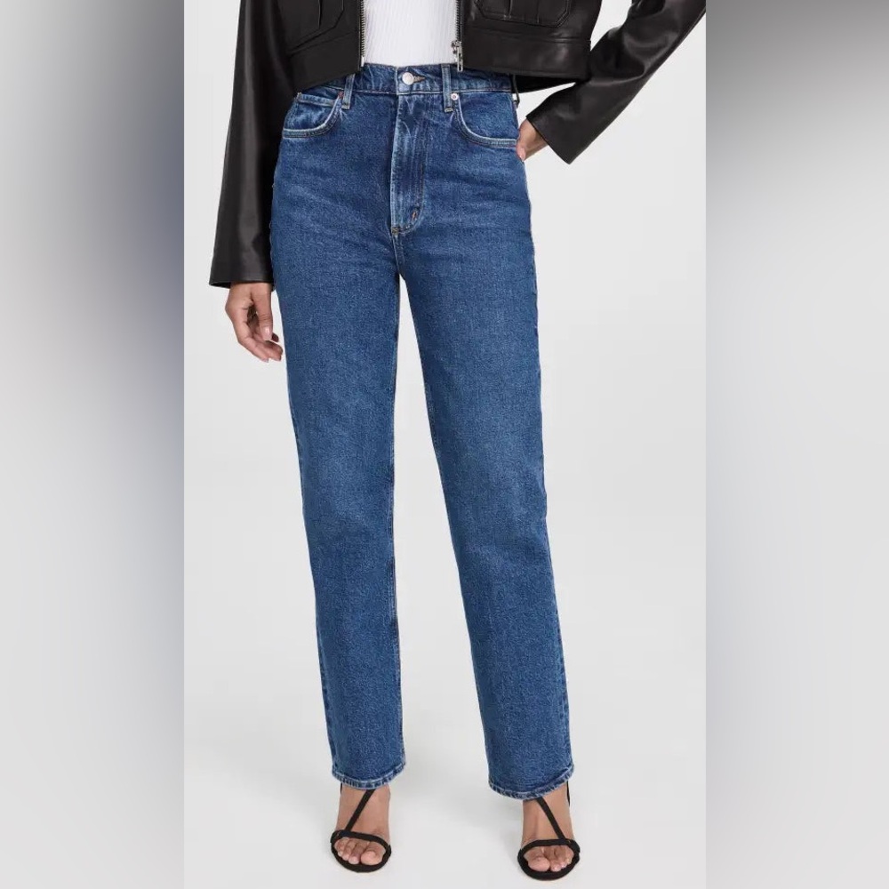 Agolde High Rise Stovepipe Classic Blue Women's Jeans
